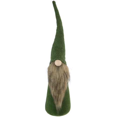 Tall Forest Gnome Christmas Decoration - 19" - Green
