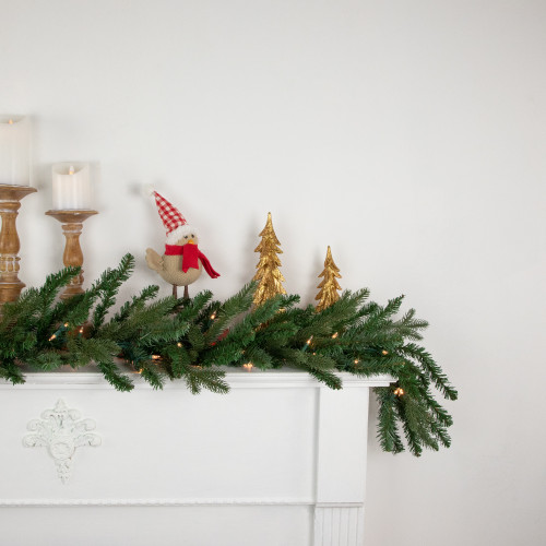 Real Touch? Pre-Lit Grande Spruce Artificial Christmas Garland - 9' x 14" - Clear Lights