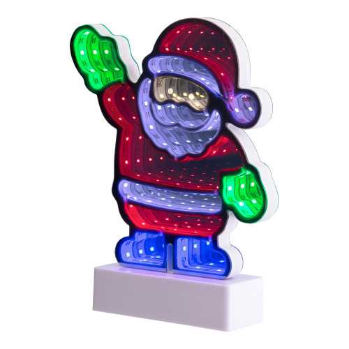LED 3D Santa Claus Christmas Infinity Mirror - 8"