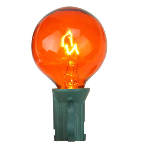 Pack of 4 Transparent Multi-Color G40 Globe Christmas Replacement Bulbs