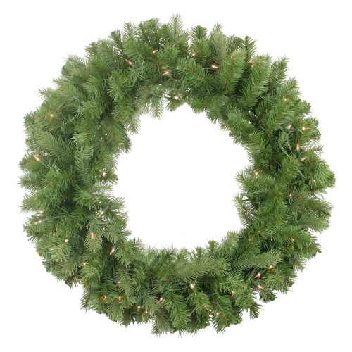 Real Touch?? Pre-Lit Noble Fir Artificial Christmas Wreath - 30" - Clear Lights