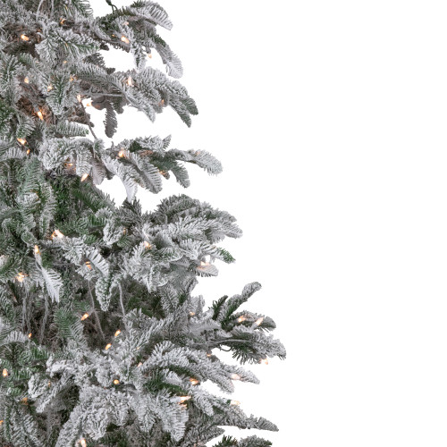 Real Touch?? Pre-Lit Full Flocked Whistler Noble Fir Artificial Christmas Tree - 6.5' - Clear Lights