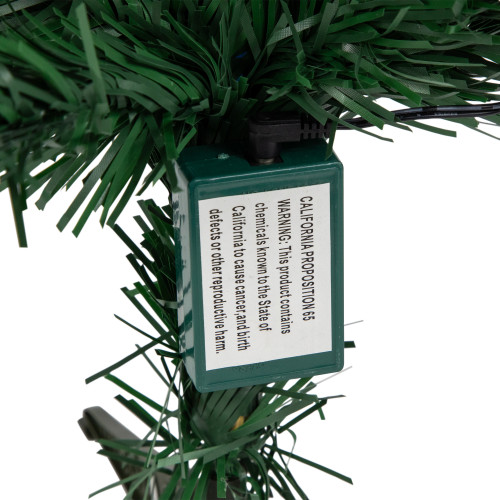 2' Pre-Lit Medium Color Changing Fiber Optic Artificial Christmas Tree