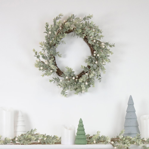 Real Touch?? Berry and Eucalyptus Christmas Garland - 5' x 8" - Unlit