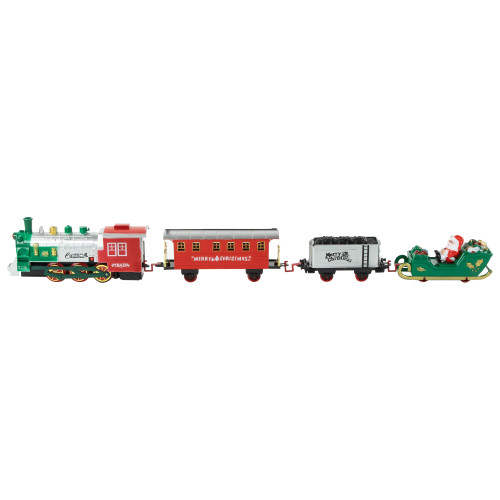 36 Pc Battery Operated Lighted and Animated Train Set with Raised Track and Sound
