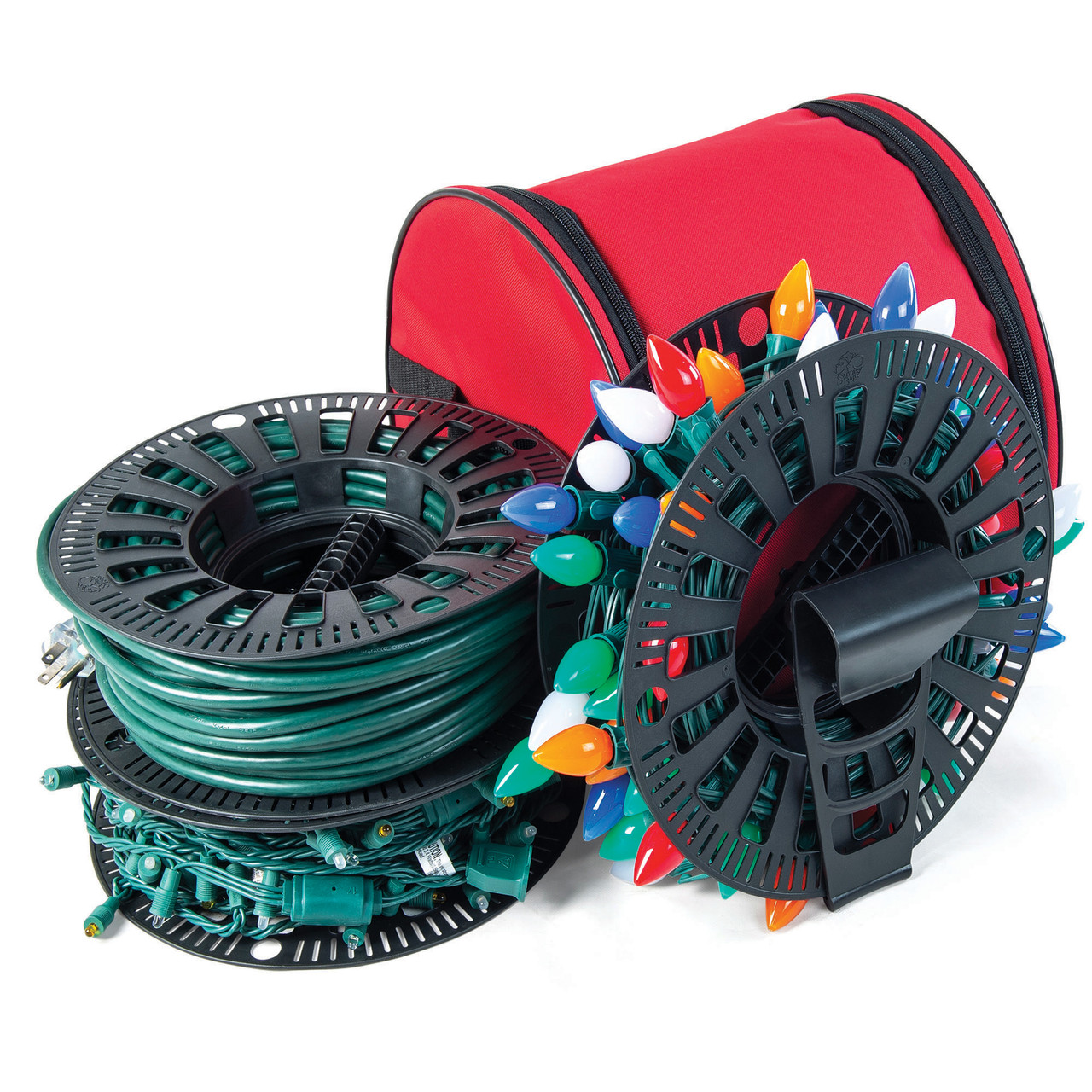 Install N Store Christmas Light Storage Reel and Bag - 12.5"