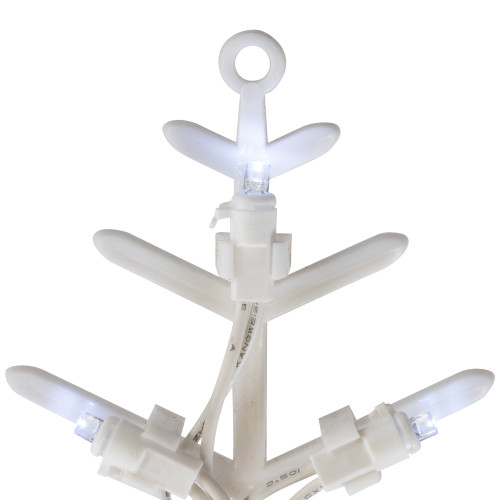 18" White LED Lighted Snowflake Christmas Window Silhouette