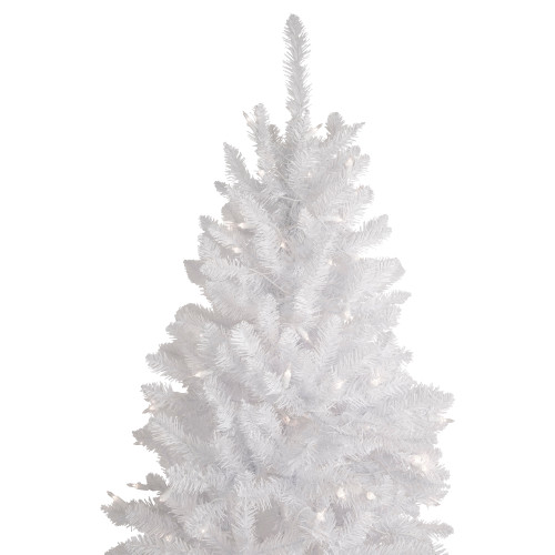 9' Pre-Lit Rapids White Pine Pencil Artificial Christmas Tree, Clear Lights