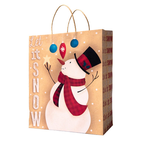 Pack of 12 Assorted Large Christmas Gift Bags with Handle