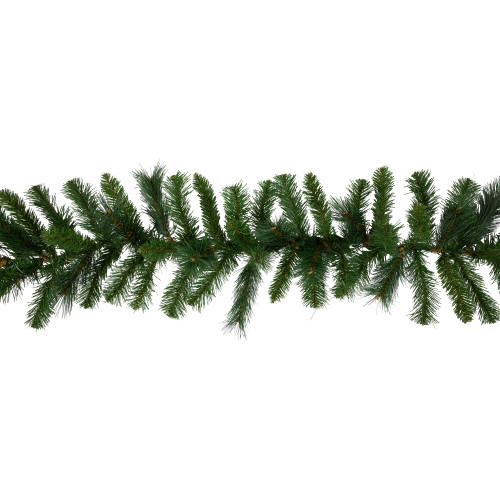 9' x 12" Mixed Green Beaver Pine Artificial Christmas Garland, Unlit