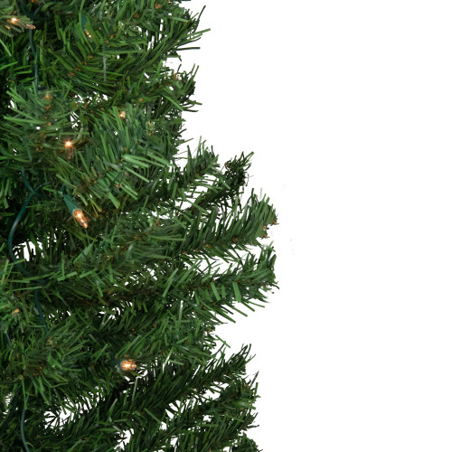 3' Pre-Lit Green Medium Niagara Pine Artificial Christmas Tree - Clear Lights