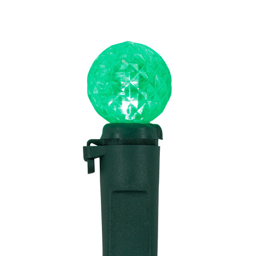 LED G12 Berry Christmas Lights - Green - 16' Green Wire - 50 ct