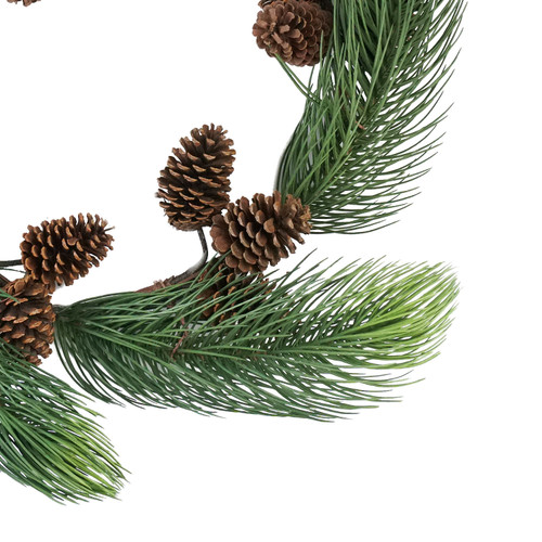 Long Pine Needle and Pinecone Artificial Christmas Wreath - 30" - Unlit