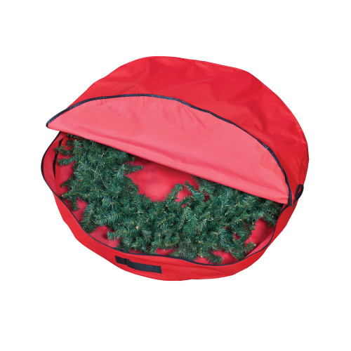 36�� Red Premium Christmas Wreath Storage Bag