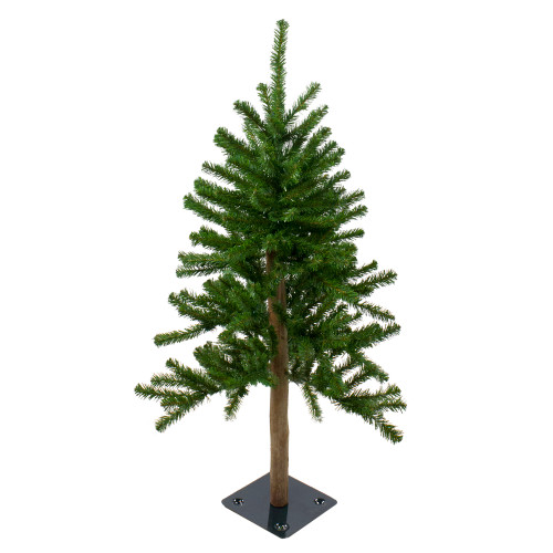 3' Pre-Lit Alpine Artificial Christmas Tree - Clear Lights