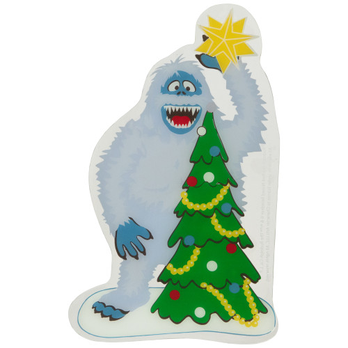 8" Bumble Tops the Tree Double Sided Gel Christmas Window Cling Decoration