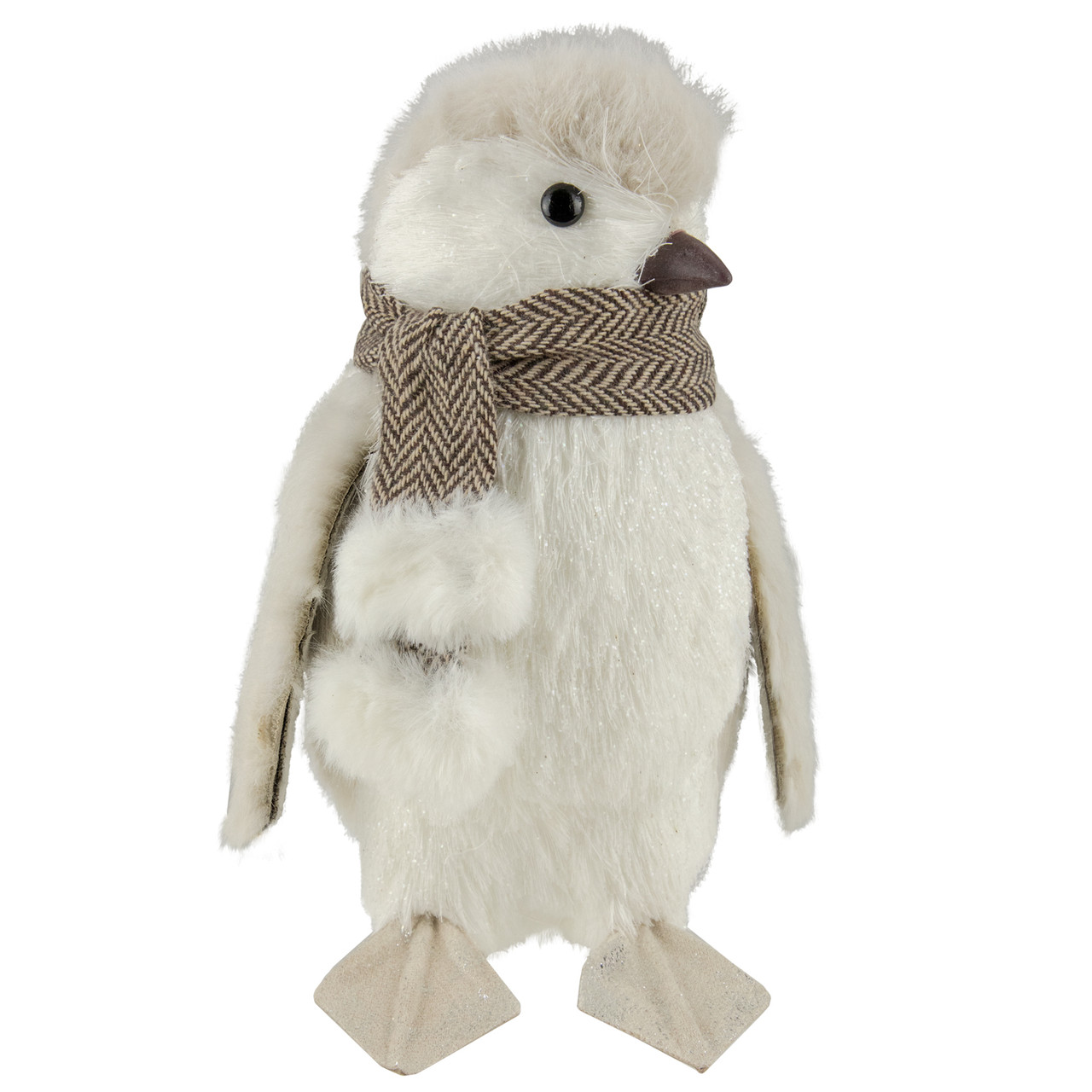 Sisal Penguin with Scarf Christmas Figure - 8"
