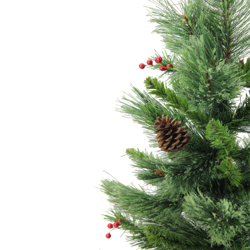 Mixed Cashmere Berry Pine Medium Artificial Christmas Tree - 24" - Unlit