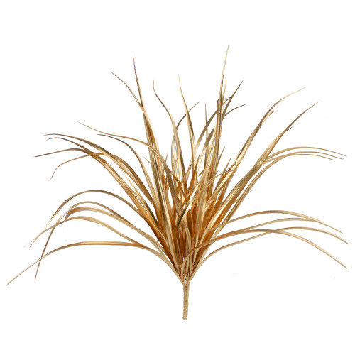 Glittered Artificial Grass Christmas Spray - 19" - Gold