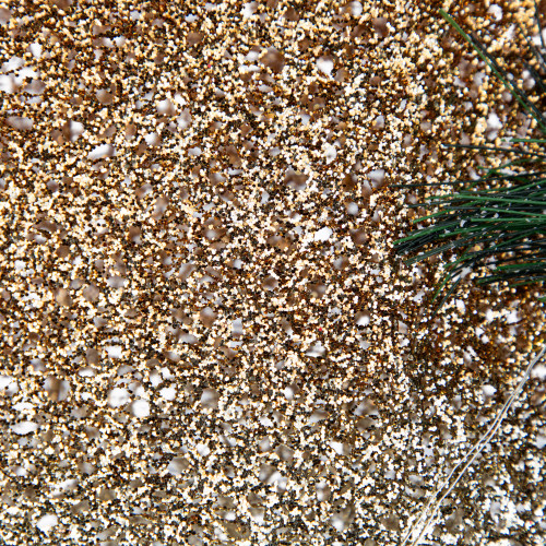 23" LED Lighted Champagne Gold Ombre Mesh Bow Christmas Decoration