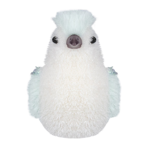 Christmas Bird with Sequins - 4.25" - Light Green