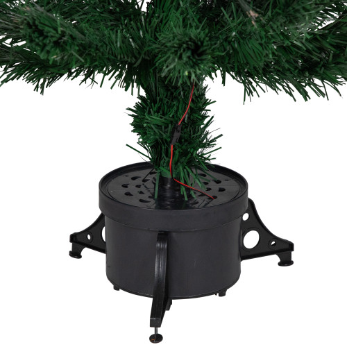 3' Pre-Lit Fiber Optic Artificial Christmas Tree with Stars