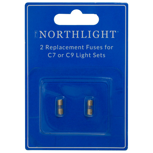 Set of 2 Replacement Fuses for C7 or C9 Christmas Lights - 3 Amps