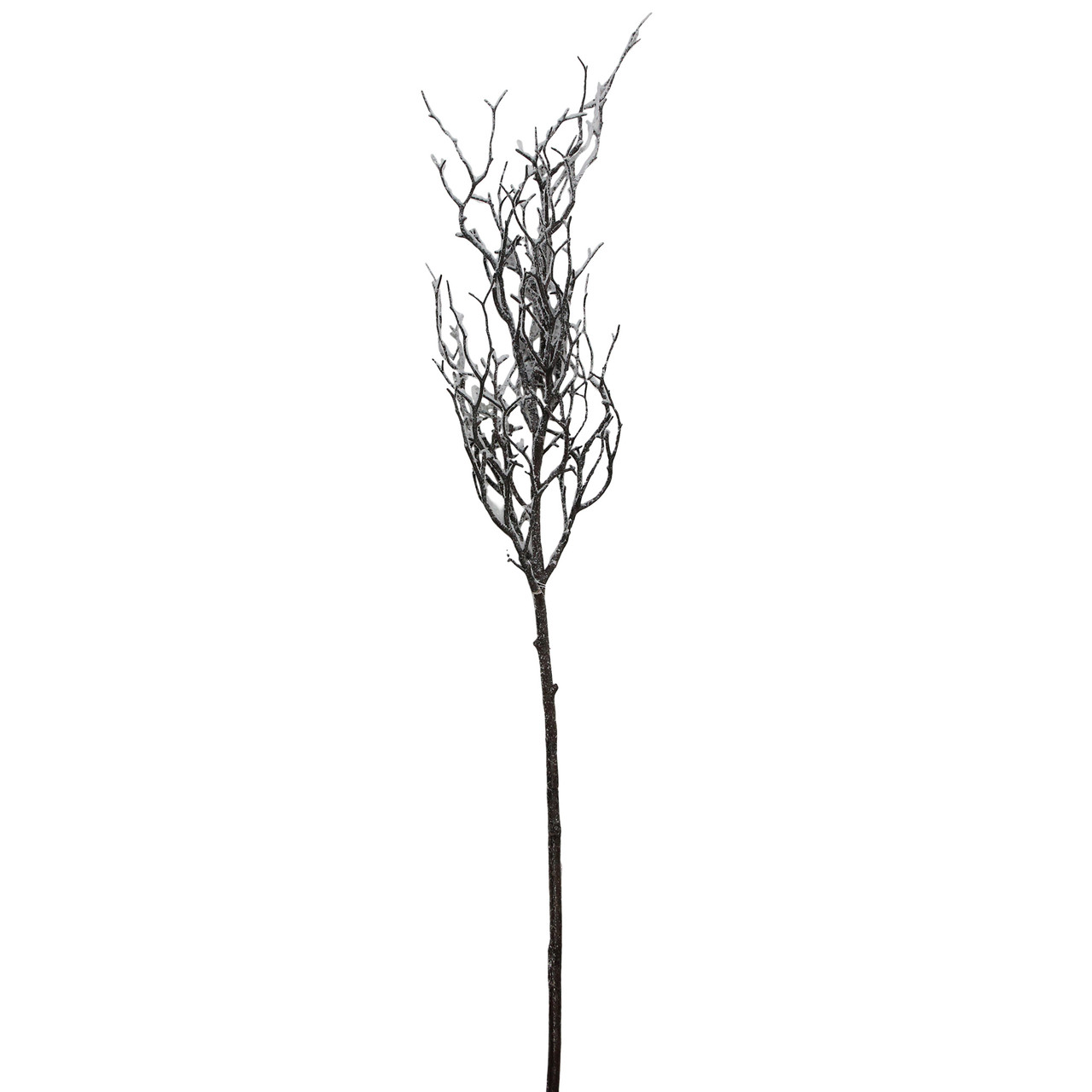 43" Brown and White Frosted Artificial Christmas Poplar Tree Branch