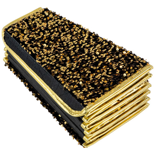 26" Gold Sequins Hexagonal Christmas Tree Collar