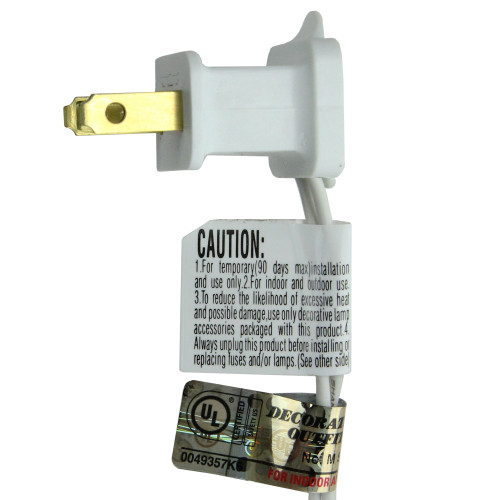 Pre-Lit Medium Pine Artificial Christmas Tree - 2' - White - Multicolor LED Lights