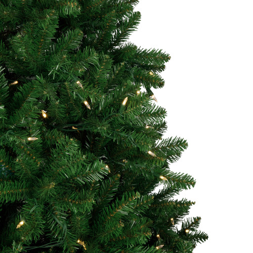 7.5' Pre-Lit Manchester Pine Instant Connect Artificial Christmas Tree, Dual LED Lights