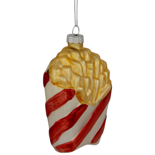 4" Fast Food French Fries Glass Christmas Ornament