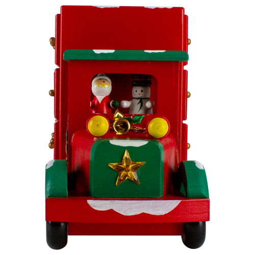 Advent Calendar Storage Truck Christmas Decoration - 14" - Red