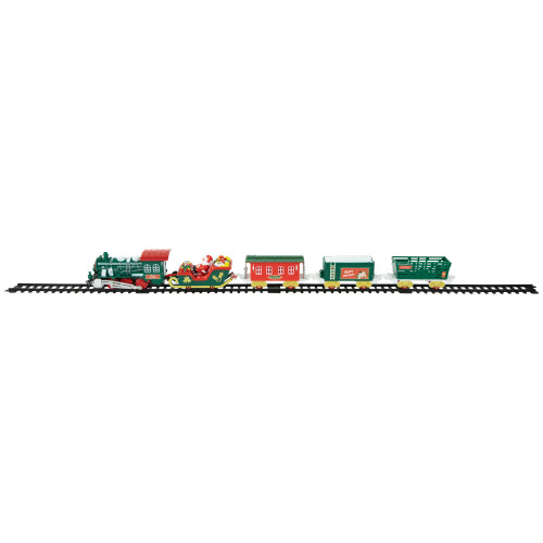 30 Pc Battery Operated Lighted and Animated Classic Christmas Train Set with Music