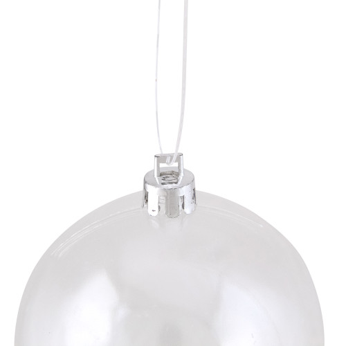 2.75" Shiny Clear Shatterproof Christmas Ball Ornament (70mm)
