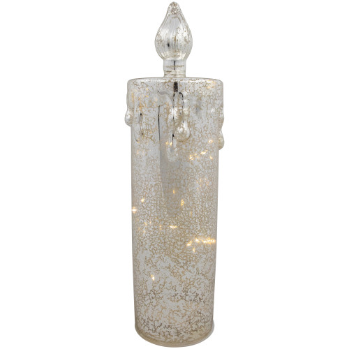 LED Lighted Dripping Candle Christmas Decoration - 13"