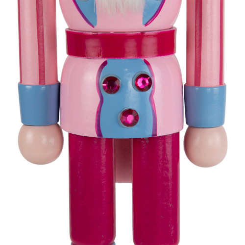 Cake King Nutcracker Christmas Figure - 15" - Pink and Blue