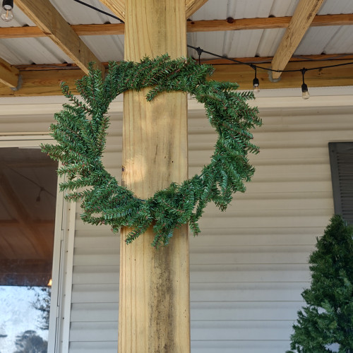 Mini Pine Artificial Christmas Wreath - 16" - Unlit