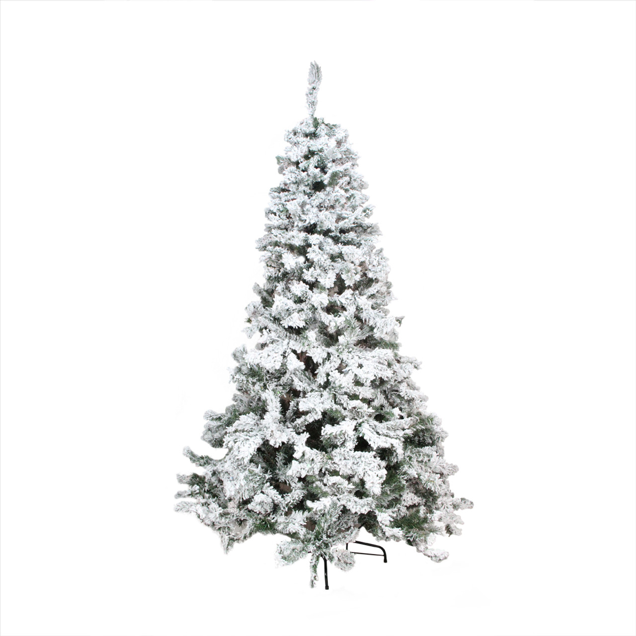 7.5' Heavily Flocked Pine Medium Artificial Christmas Tree - Unlit