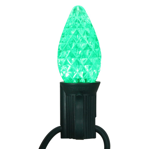 Pack of 25 Faceted C7 LED Multi-Color Christmas Replacement Bulbs