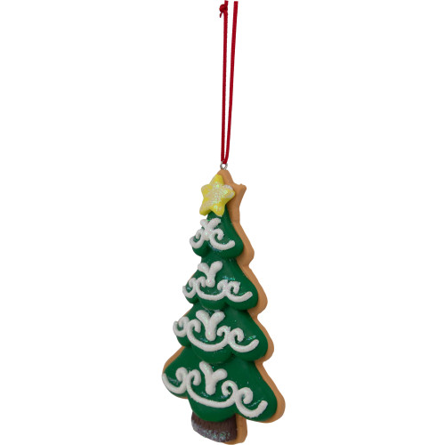 4.75" Glittered Christmas Tree Cookie Ornament
