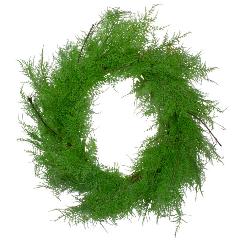 Real Touch?? Artificial Cedar Christmas Wreath - 24" - Unlit