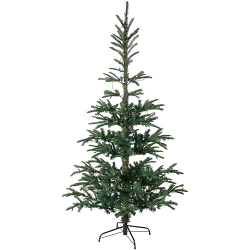 Real Touch?? Pre-Lit Pencil Nordmann Fir Artificial Christmas Tree - 6.5' - Warm Clear LED Lights