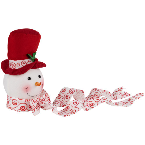 Plush Snowmen in Hats Christmas Ornaments - 12.5" - Set of 3
