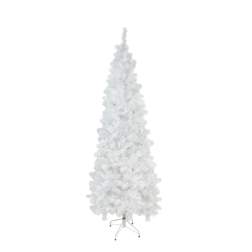 7.5' Pencil White Winston Pine Artificial Christmas Tree - Unlit