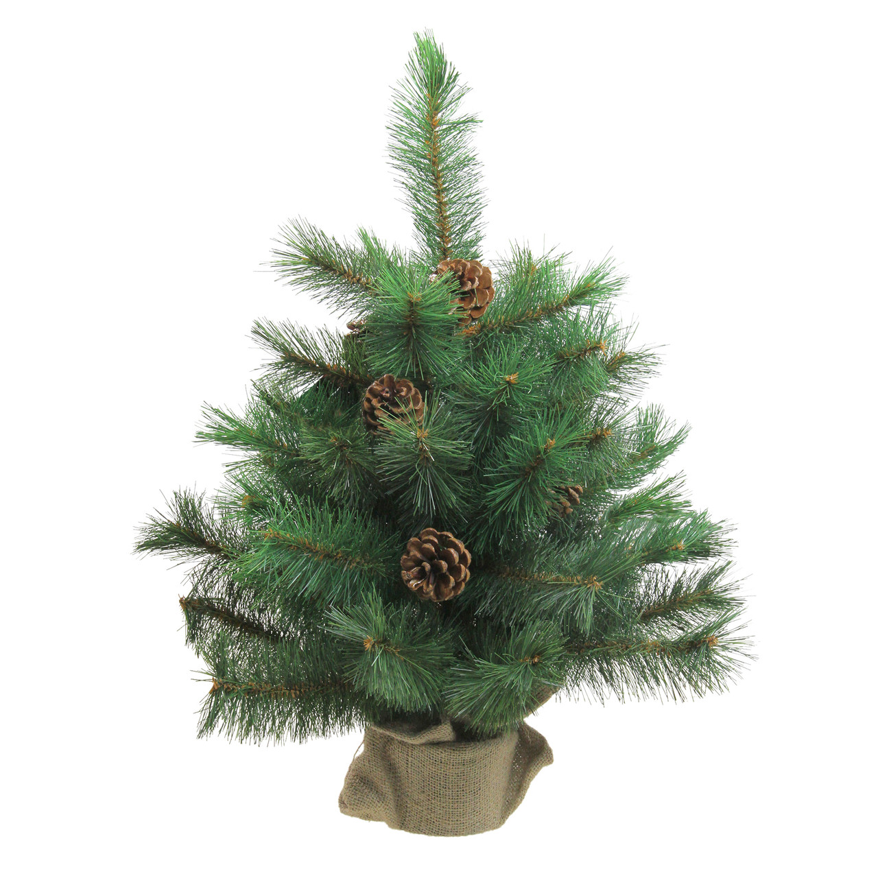 18" Medium Royal Oregon Pine Burlap Base Artificial Christmas Tree - Unlit