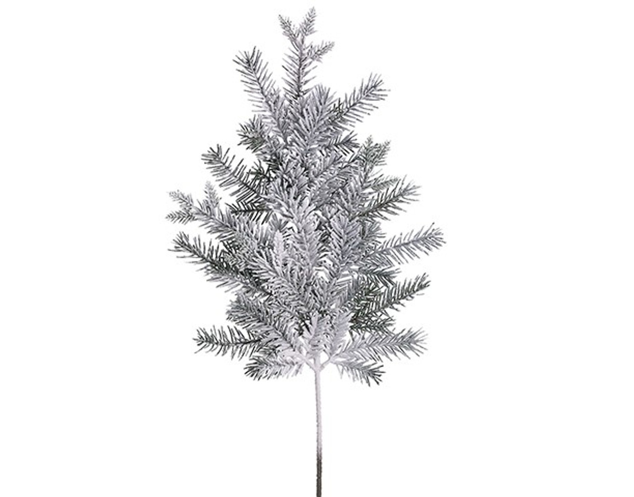 28" Snow Pine Frosted Christmas Spray