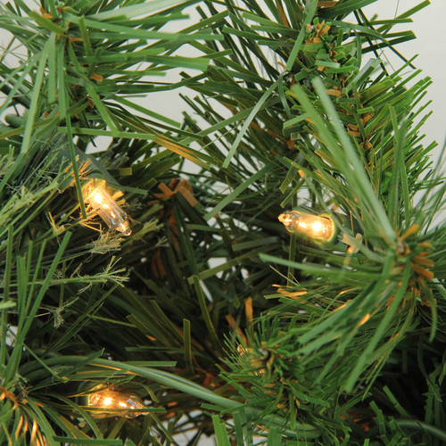 7.5 ft Pre-Lit Medium Mixed Cashmere Pine Artificial Christmas Tree, Clear Lights