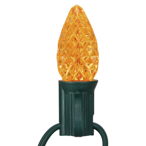 Pack of 25 Faceted C7 LED Multi-Color Christmas Replacement Bulbs