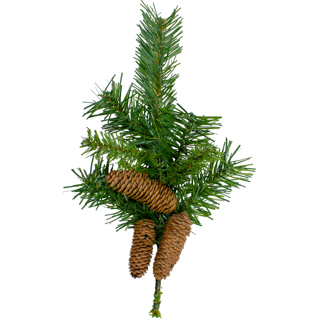 Dakota Red Pine Artificial Christmas Spray with Pine Cones - 15"